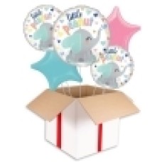 Baby Boy Rattle Balloon (3 Balloons Gift Boxed)