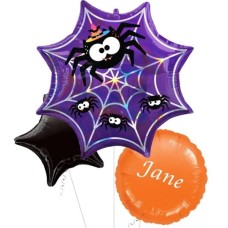 Iridescent Spider Web Supershape Balloon (3 Balloons Gift Boxed & Free Gift)