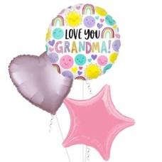 Love You Grandma Balloon (3 Balloons Gift Boxed & Gift)