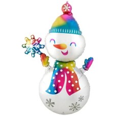 Satin Infused Snowman Giant Multi-Balloon (3 Balloons Gift Boxed)