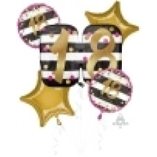 Fire Truck SuperShape Balloon Bouquet (3 Balloons Gift Boxed)