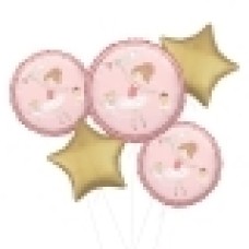 Baby Girl Elephant Supershape Balloon (3 Balloons Gift Boxed)