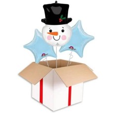 Snowman Head Supershape Balloon (3 Balloons Gift Boxed)