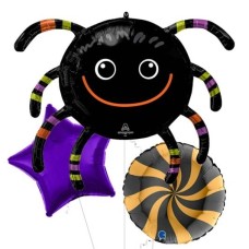Smiling Spider Supershape Balloon (3 Balloons Gift Boxed & Free Gift)