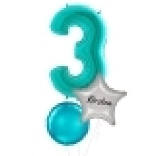 Large Tiffany Shape Balloon No 4 (3 Balloons Gift Boxed)