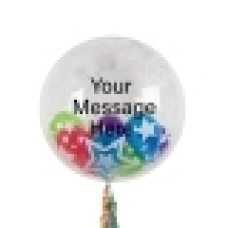 Personalised Boutique Pastel Double Balloons (3 Balloons Gift Boxed)