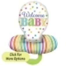 Personalised Boutique Baby Feet Double Balloons (3 Balloons Gift Boxed)