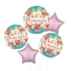 Personalised Boutique Rose Gold Double Balloons (3 Balloons Gift Boxed)