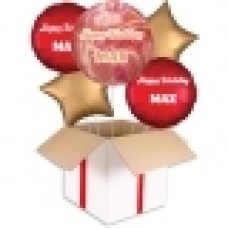 Personalised Ombre Blue Orbz Balloon (3 Balloons Gift Boxed)