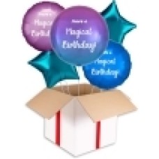 Personalised Blue Swirl Orbz Balloon (3 Balloons Gift Boxed)