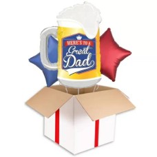 Here's To A Great Dad Supershape Balloon (3 Balloons Gift Boxed)