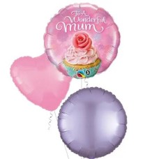 To a Wonderful Mum Balloon (3 Balloons Gift Boxed & Gift)