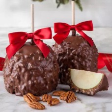 Chocolate Pecan Caramel Apples