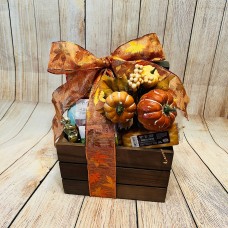 Fall Harvest Gift Basket | Cheese, Sausage, Sea Salt Caramels & more