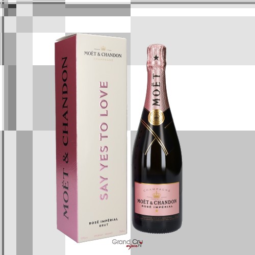 Champagne Moet & Chandon Brut Imperial Rose End of Year 2022 Limited Edition in Giftbox