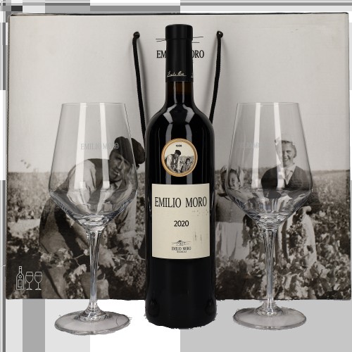 Emilio Moro giftbox met 2 glazen