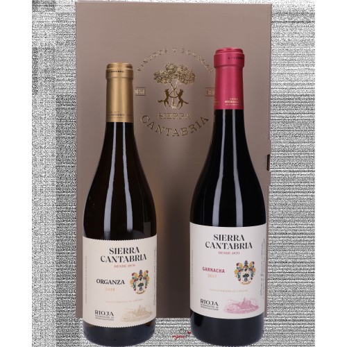 Sierra Cantabria Luxe Geschenkendoos met Sierra Cantabria Organza Blanco & Crianza