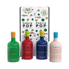 Puglia Pop Collection Wooden Case met de Fico, Riccio, Triglia en Luminaria