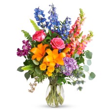 Flower Fields Sympathy Vase (Standard)