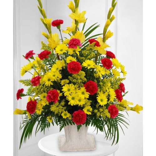 Golden Remembrance Sympathy Arrangement (Standard)