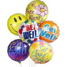 Get Well Soon Balloon Bouquet (11 Mylar Theme Balloons)