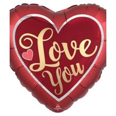 Love You Balloon (I Love You Heart Mylar Balloon)
