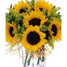Summer Solstice (5 Sunflowers)