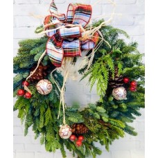 Alpine Plaid Wreath Signature Design (As Shown)