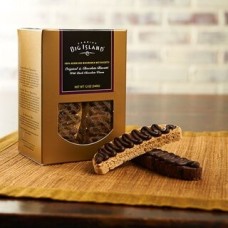 Macadamia Nut Biscotti with Dark Chocolate Waves