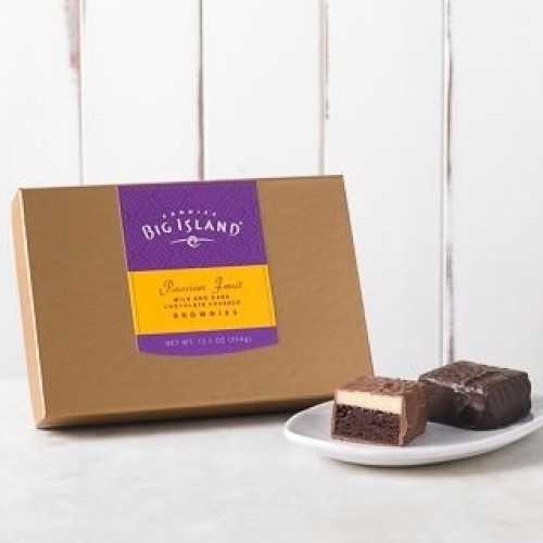Chocolate Covered Passion Fruit Brownies