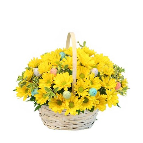EASTER EGG-SPRESSION BASKET ARRANGEMENT