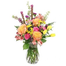 VIBRANT KALEIDOSCOPE VASE ARRANGEMENT