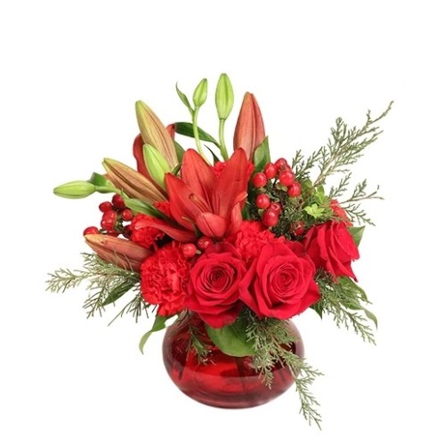 FLAMING ELEGANCE FLORAL ARRANGEMENT (Standard)