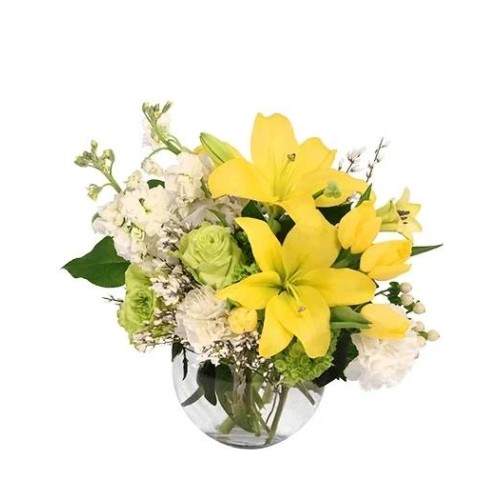 LUXURIOUS LEMON DREAM FLORAL ARRANGEMENT (Standard)