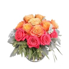 SWEET PEACH SORBET ROSE ARRANGEMENT (Premium)