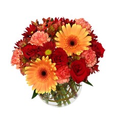 Hot & Spicy Vase Of Flowers (Standard)