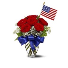 Star Spangled Roses Bouquet (Deluxe)