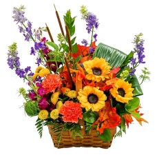 Sunny Harvest Basket (As Shown)