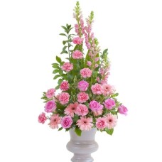 Peaceful Pink Large Urn (Deluxe)