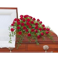 Simply Roses Deluxe Casket Spray (Standard)