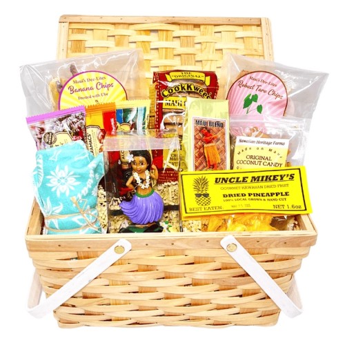 Picnic Basket of Hawaii Gifts and Treats