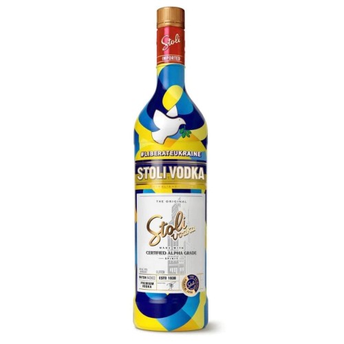 Stolichnaya Premium Vodka Limited Ukraine Edition Litre