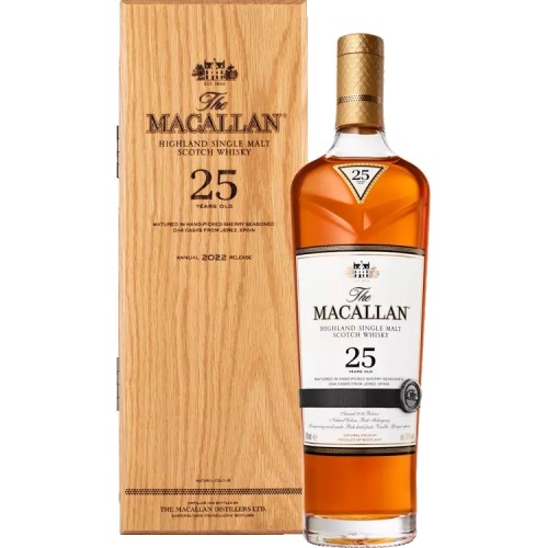 Macallan Sherry Oak 25 Year Old - 2022 Release - Single Malt Scotch Whisky