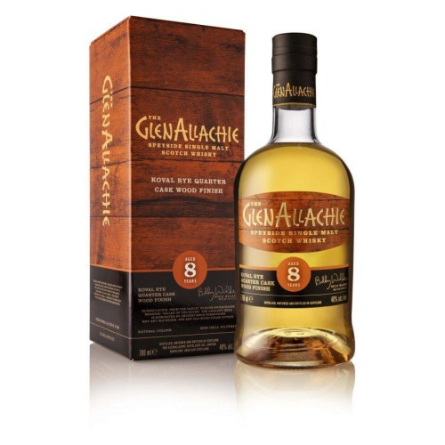 GlenAllachie 8 Year Old Koval Rye Quarter Cask Wood Finish - Single Malt Scotch Whisky