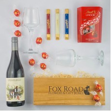 Vino and Lindt Balls Gift Box