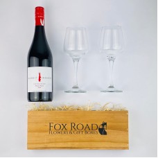 Rabbit Ranch Pinot Noir and Glasses Gift Box