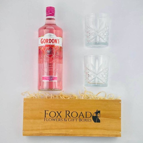 Gordon's Pink Gin and Tumblers Gift Box
