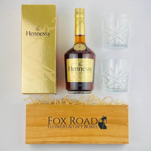Hennessy Cognac and Tumblers Gift Box