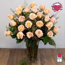 2 Dozen Peach Rose Bouquet (Standard)