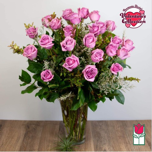 2 Dozen Lavender Rose Bouquet (Standard)